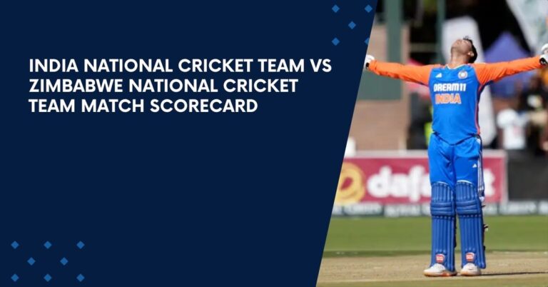 India national cricket team vs Zimbabwe national cricket team match scorecard